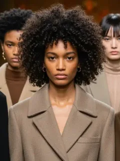 Models on runway displaying diverse Fall 2026 hairstyle trends in the US