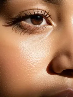 Radiant anti-aging skincare results showing smooth, youthful skin texture
