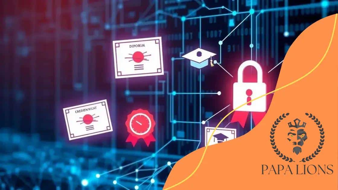 Benefits of using blockchain for credentials