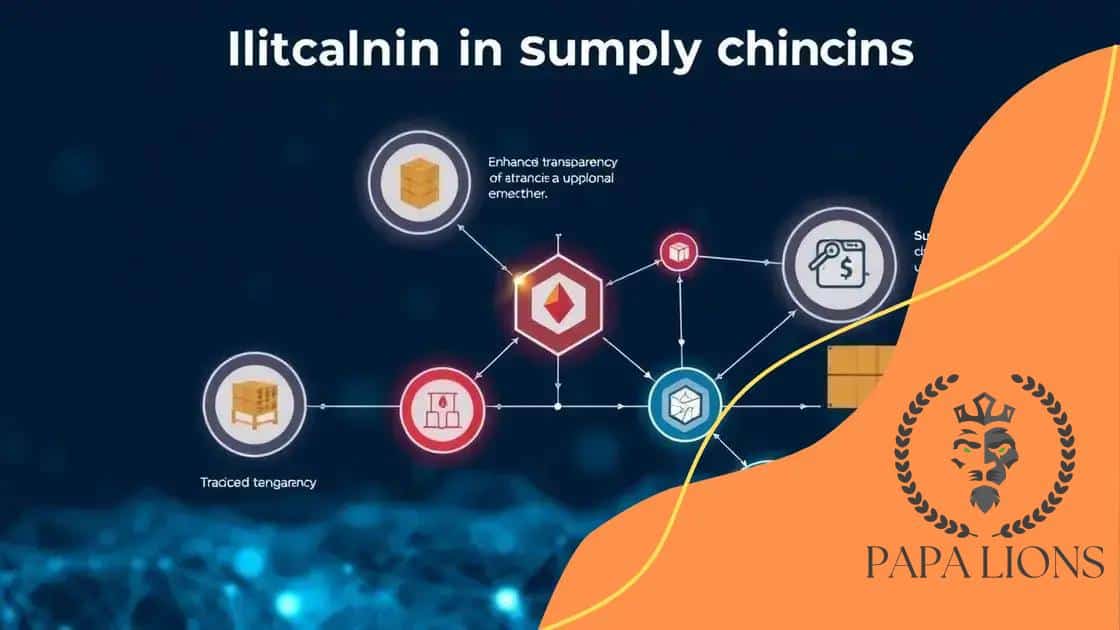 Benefits of using blockchain in supply chains