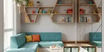 Kleine Räume optimal nutzen: 10 clevere Einrichtungsideen für Ihr Zuhause Modernes kleines Wohnzimmer mit multifunktionalen Möbeln und hellem Design