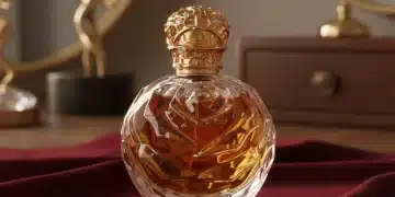 Luxusdüfte: Die teuersten Parfüms der Welt enthüllt Exquisiter Luxusparfümflakon auf Samt, der die Eleganz und den Reichtum seltener Düfte symbolisiert.