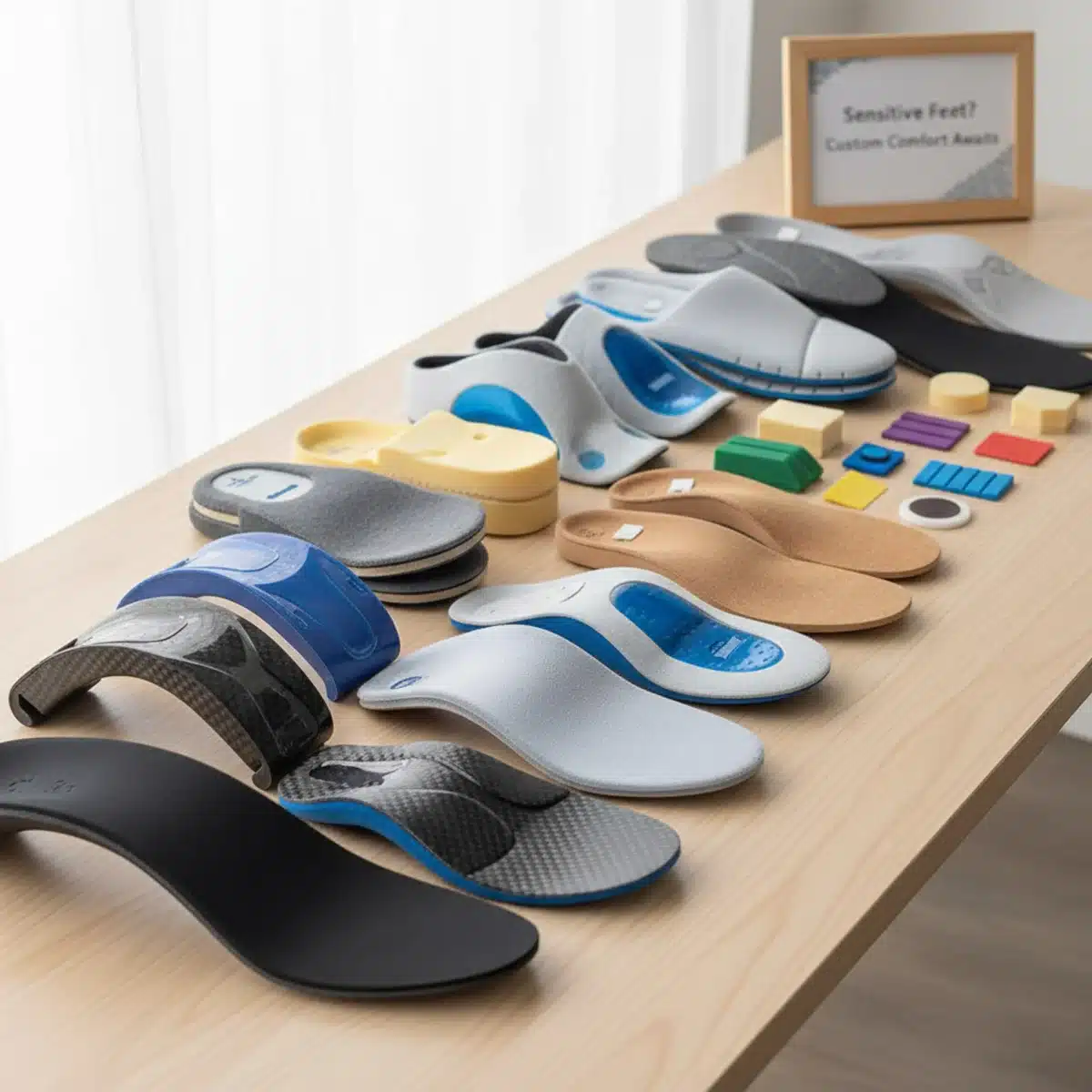 Orthopädische Einlagen für Fußkomfort