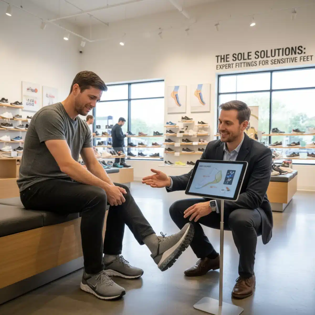 Beratung beim Schuhkauf für empfindliche Füße