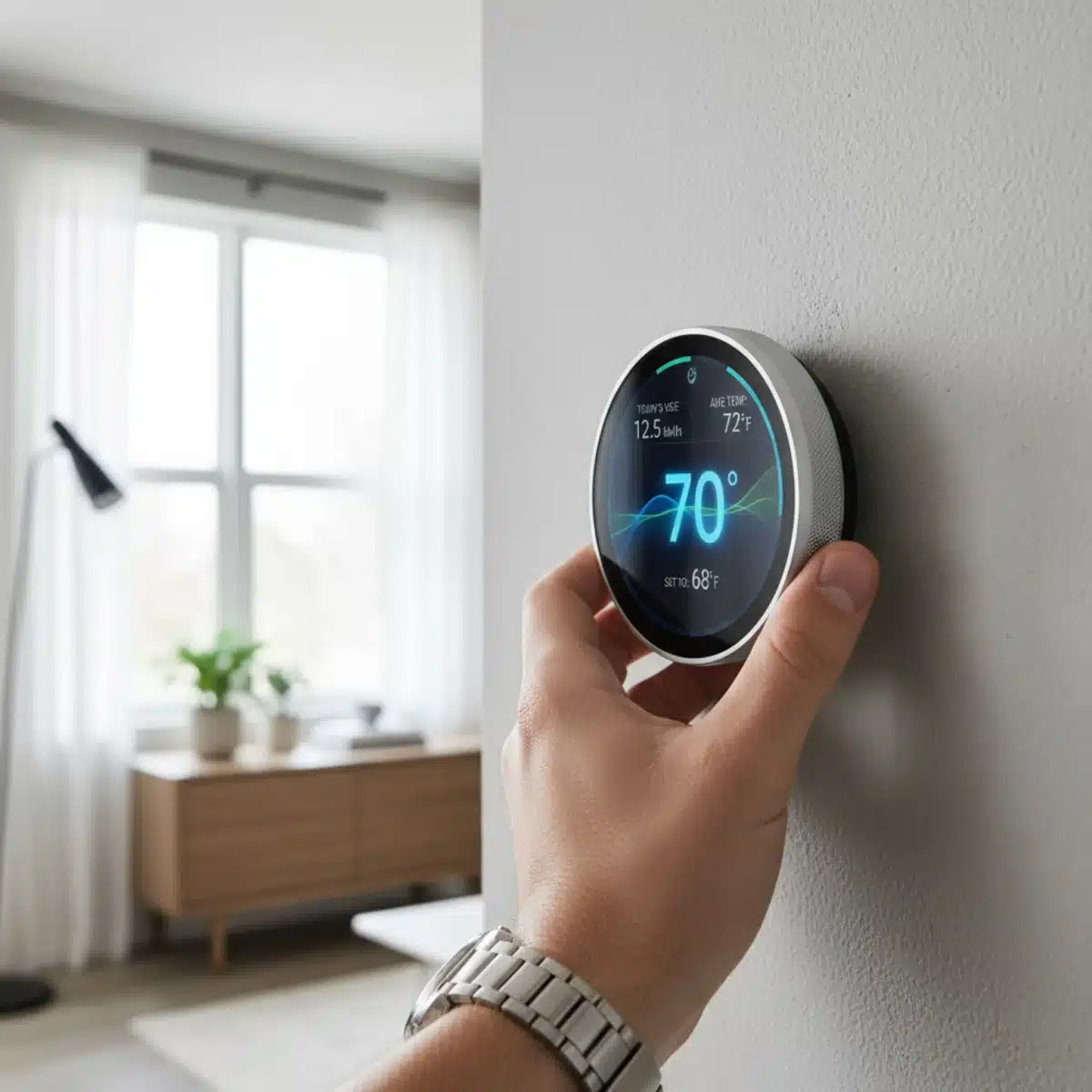 Intelligentes Thermostat zur Energieeinsparung