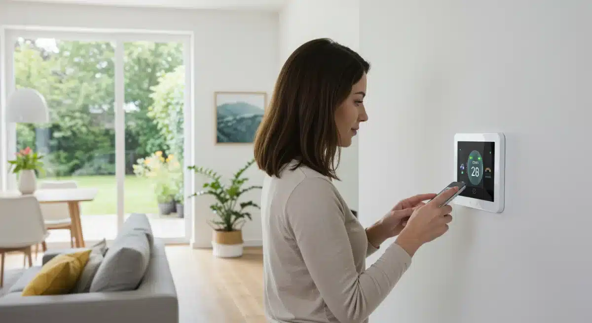 Smartphone steuert smarten Thermostat – Komfort und Effizienz im Smart Home