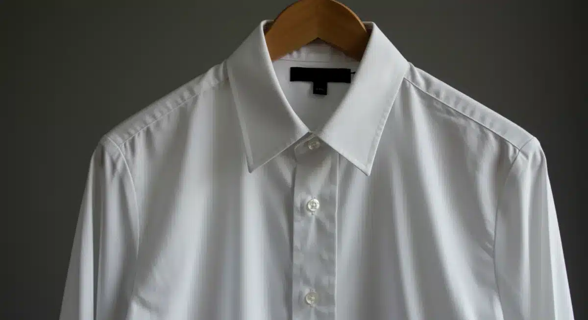 Classic white button-down shirt, a core capsule wardrobe essential