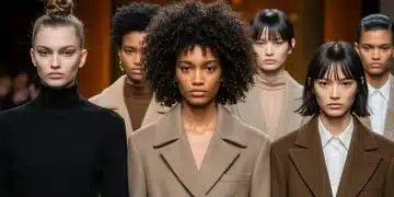 Models on runway displaying diverse Fall 2026 hairstyle trends in the US