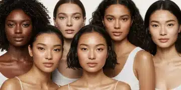 Diverse women with radiant 'no-makeup' makeup for US skin tones