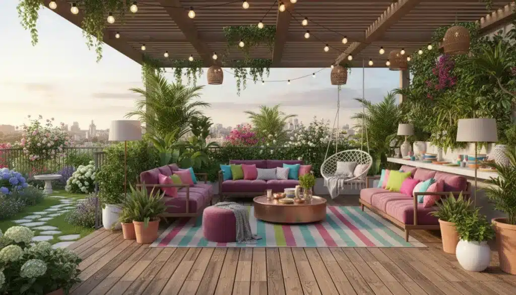 Sommerliche Outdoor-Dekoration 2026: 8 Konzepte für Balkon & Garten