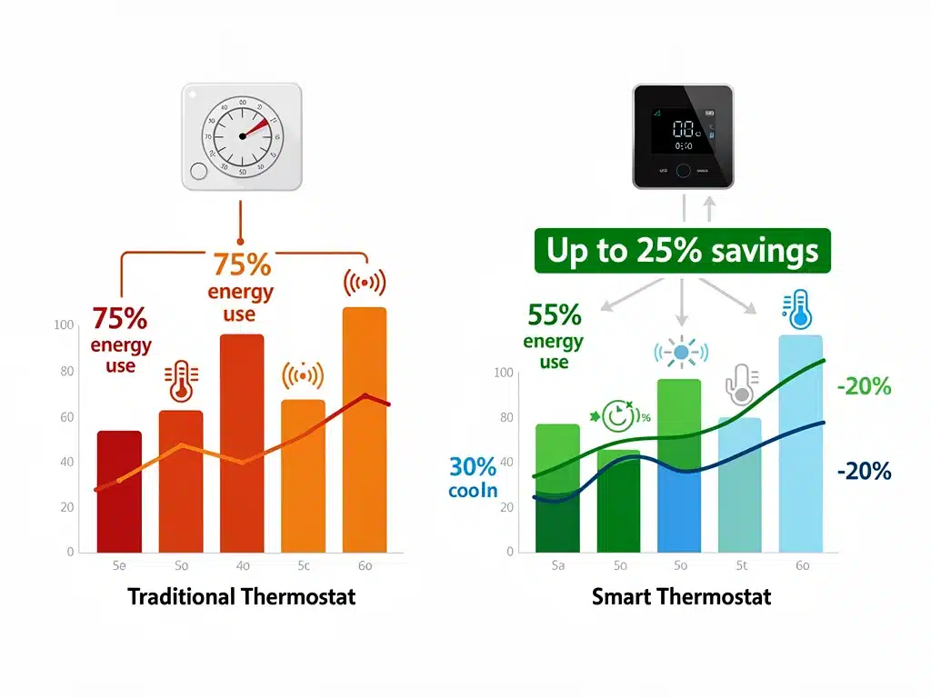 Energieeinsparungen durch Smart-Home-Thermostate im Vergleich
